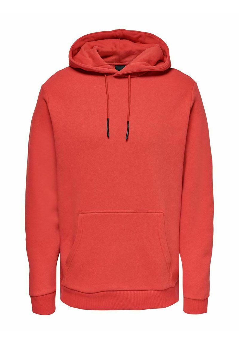 Only & Sons ONSCERES HOODIE - Hættetrøje - rococco red