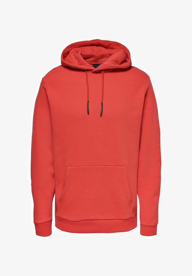 Only & Sons ONSCERES HOODIE - Hættetrøje - rococco red