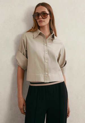 CAYLAN CROPPED - Hemdbluse - neutral