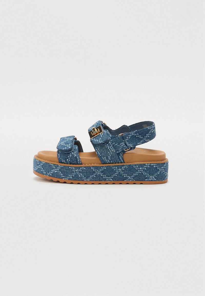 Steve Madden BIGMONA - Platvormsandaalid - denim multi