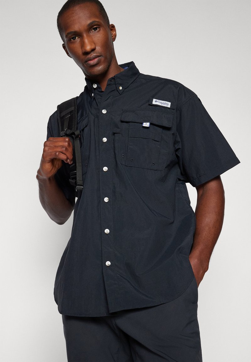 Chemise Columbia PFG Homme Manches Courtes - Bleu Clair - Taille L - Vietnam