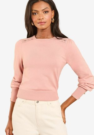 Lipsy SCALLOP - REGULAR FIT - Džemperis - pink