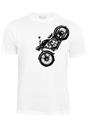 Cotton Prime VINTAGE MOTORCYCLE - Print T-shirt - weiss