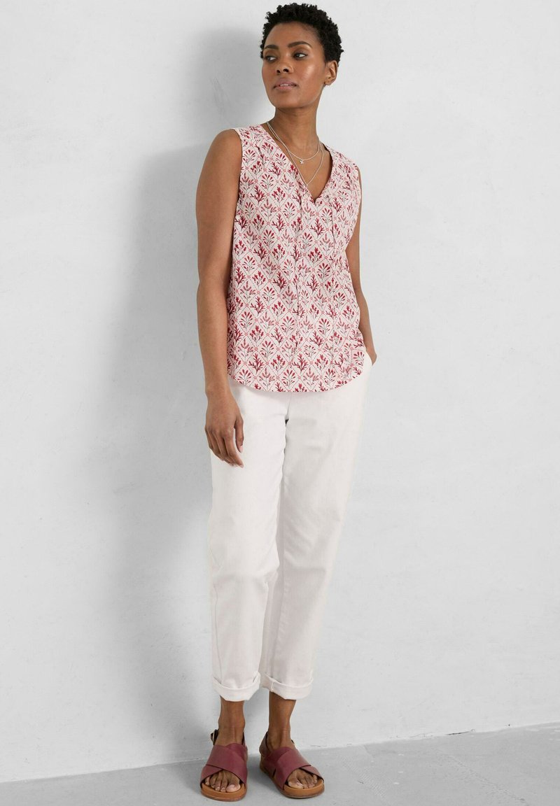 Seasalt Cornwall COBBS WELL Bluse seaweed stitch chalk/pink