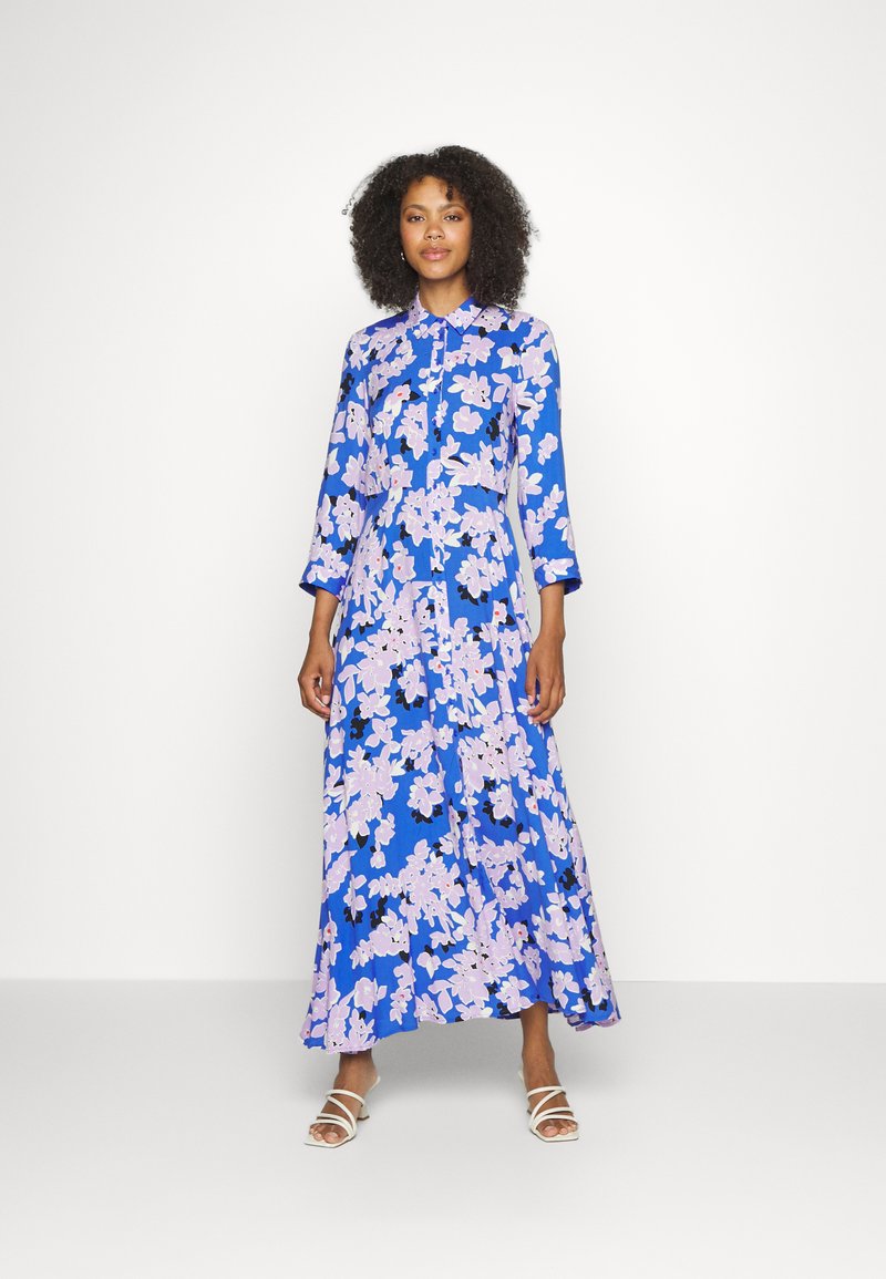 YAS YASSAVANNA LONG SHIRT DRESS  - Shirt dress - dazzling blue