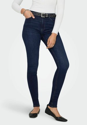 ONLY, SKINNY FIT JEANS ONLPAOLA HIGH WAIST SKINNY FIT JEANS - Jeans skinny - dark blue denim