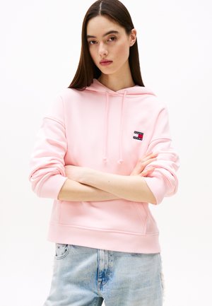 BADGE HOODIE - Sweatshirt - precious pink