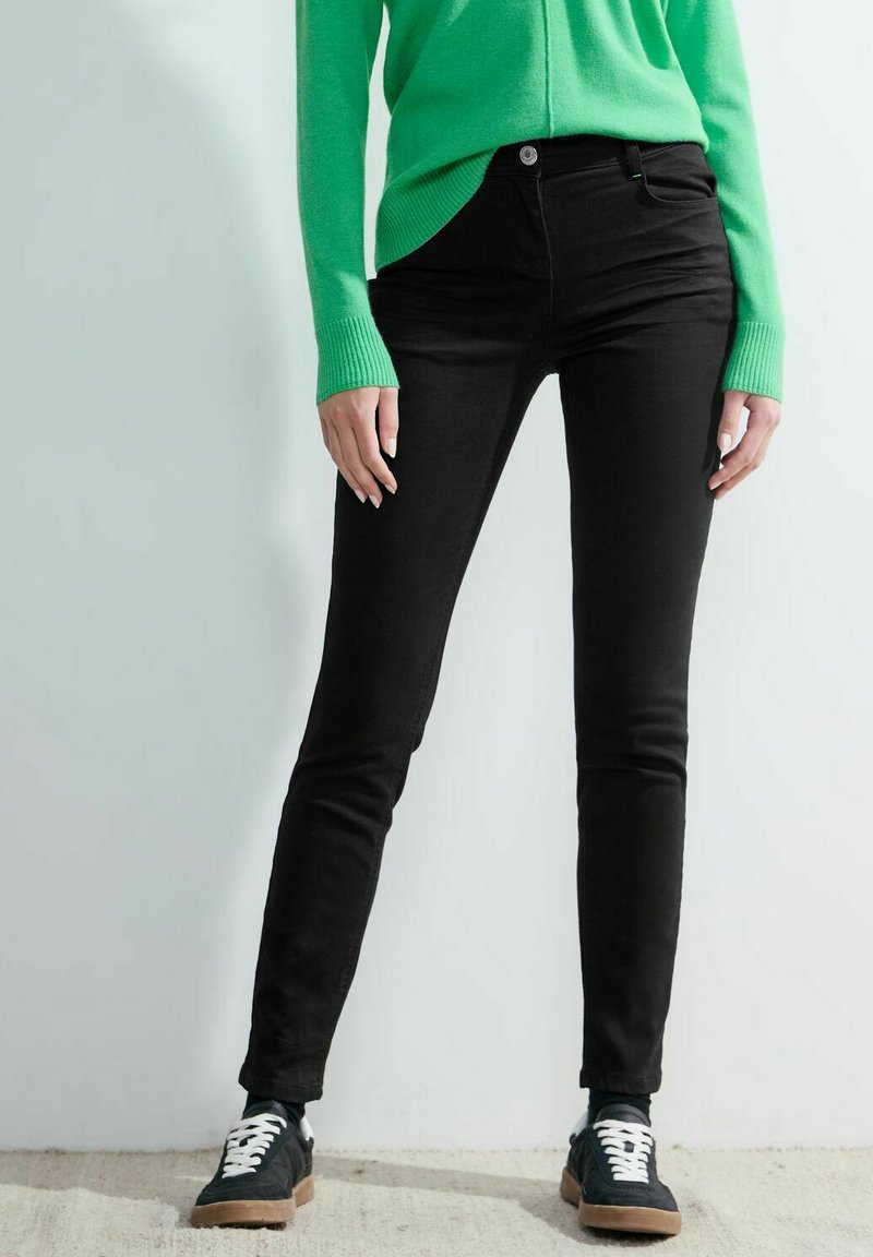 Cecil WIDE LEG - Jeans a zampa - blau/blu scuro