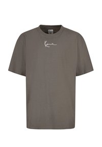 SMALL SIGNATURE ESSENTIAL TEE - Marškinėliai su spaudiniu - anthracite