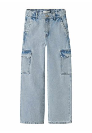 Name it NKFROSE WIDE - Flared Jeans - light blue bleached denim