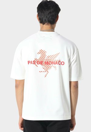 LA PEGAUS CHEVRON - Camiseta estampada - off white