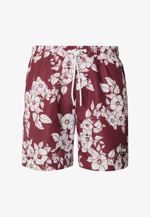 Urban Classics, PATTERN SWIM SHORTS - Uimashortsit - redflowers