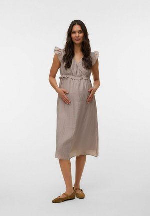 MAMALICIOUS KLEID MLNINNA UMSTANDSKLEID - Denné šaty - chateau gray