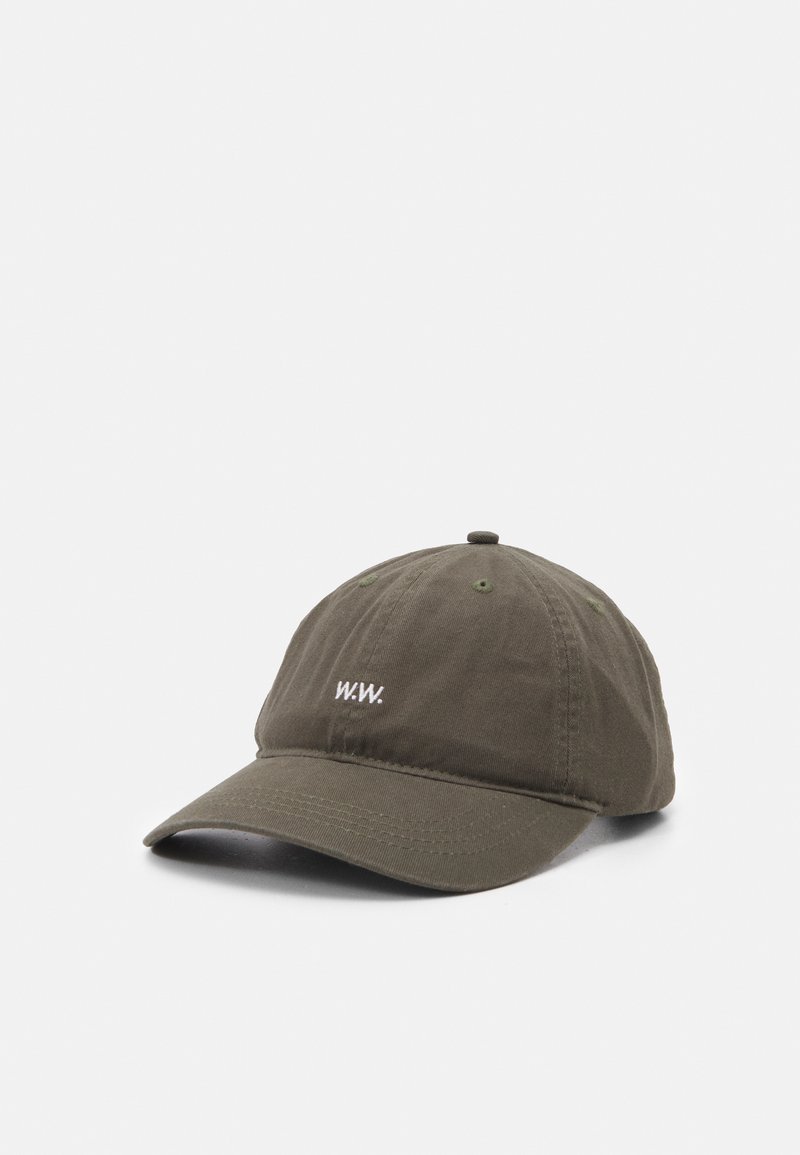 WOOD WOOD WWLOW PROFILE TWILL CAP - Naģene - dusty green