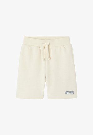 Vertbaudet, VERTBAUDET SPORT-SHORTS JUNGEN MIT PRINT AM BEIN - Jogginghose - wollweiß