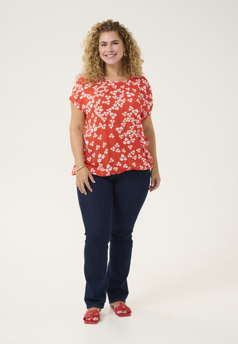 Kaffe Curve Blouse donkerrood