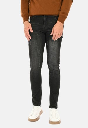 New Look - Pantaloni Da Abito Skinny A Quadri Grigi E Blu - Foto 6