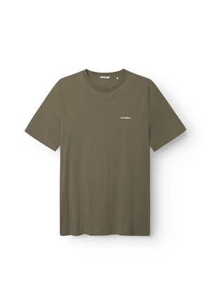 Gabba DUNE LOGO SS GOTS - Lihtne T-särk - deep lichen green