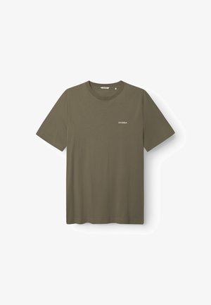 Gabba DUNE LOGO SS GOTS - Lihtne T-särk - deep lichen green