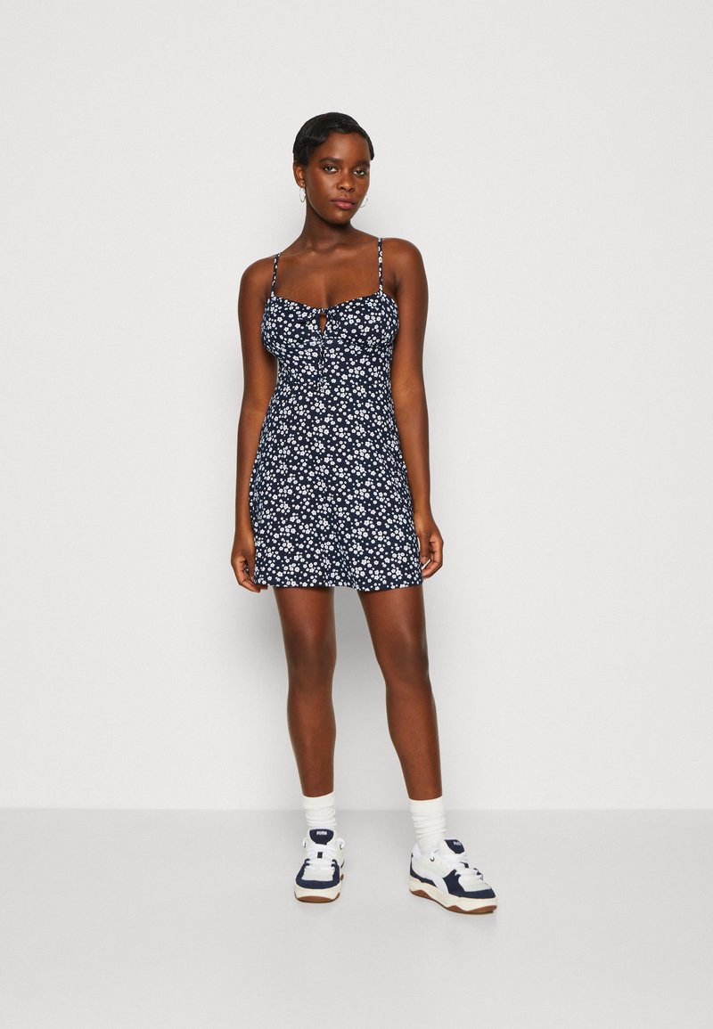 Hollister Co. BARE SHORT DRESS Robe en jersey navy/bleu marine