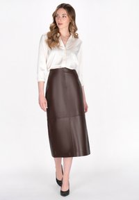 DreiMaster A-lijn rok - coffee brown