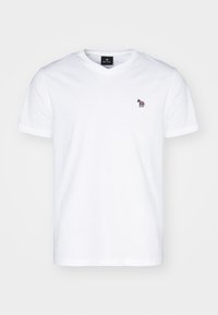 V NECK ZEBRA - Tricou basic - white