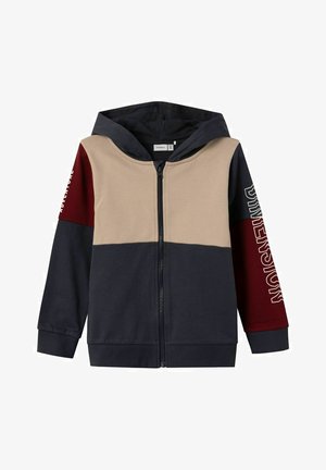 Sudadera Con Cremallera JACK & JONES JUNIOR Para Niños - Diseño Con Logo, Color Kombu Green/Blanco | Estilo Casual Y Cómodo