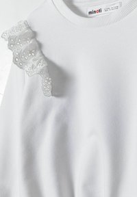 MINOTI BRODIERE FRILL CREW NECK - Mikina - cream