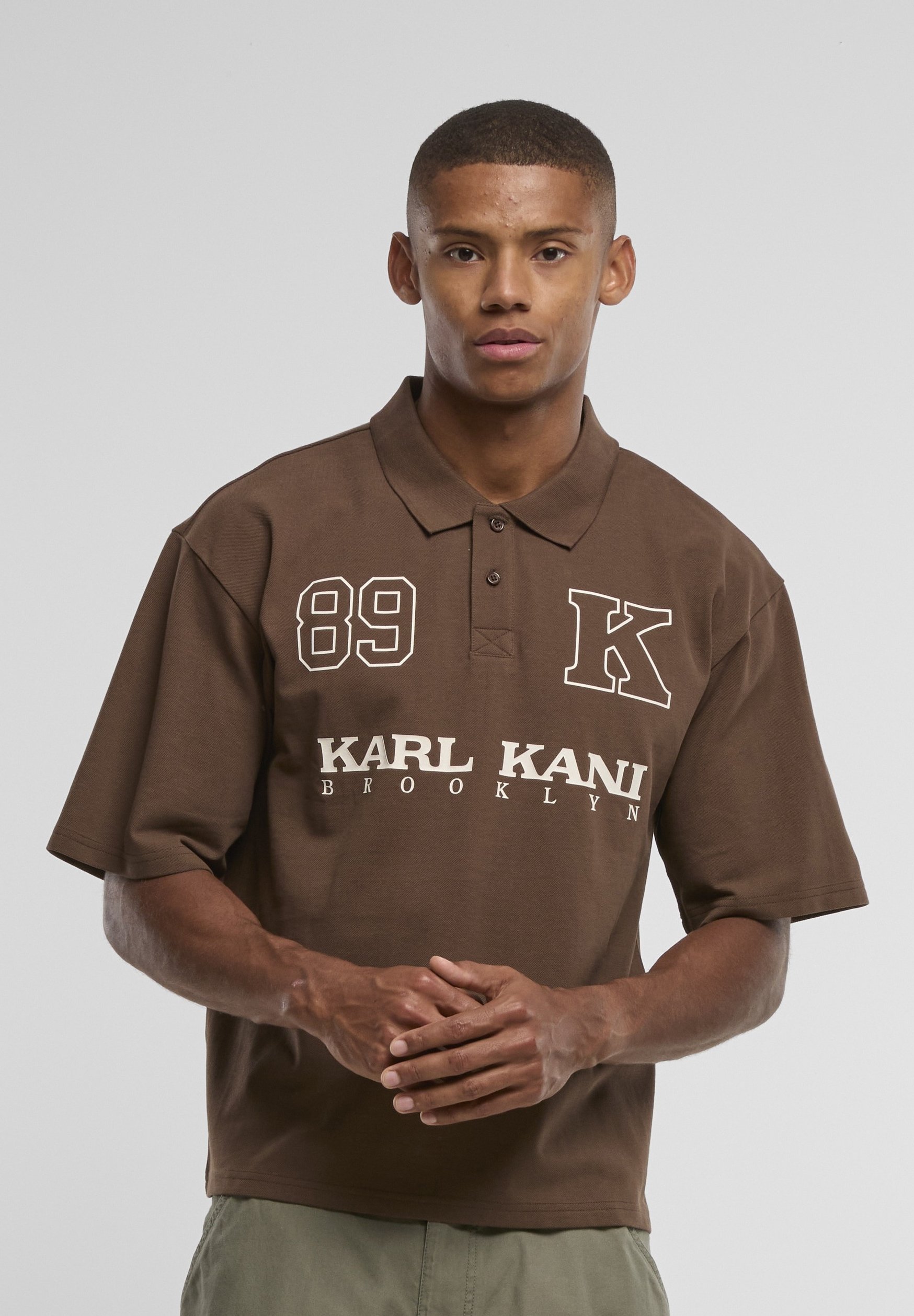 Karl Kani KK RETRO OVERSIZED POLO SHIRT - Polo shirt - brown