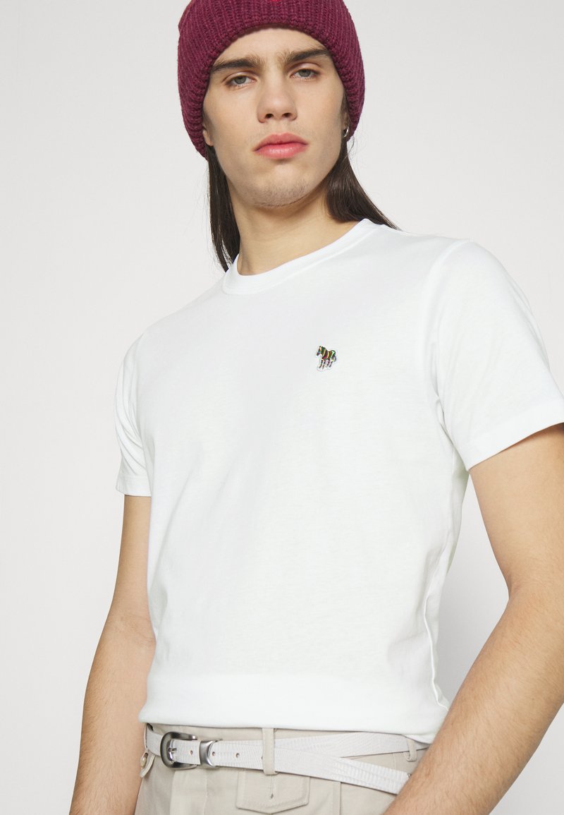 PS Paul Smith MENS SLIM FIT ZEBRA Basic T-shirt white Zalando
