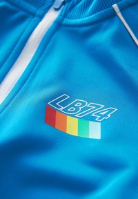 Little Bird BY JOOLS OLIVER RAINBOW STRIPE TRACK-REGULAR FIT - Mikina so zipsom - blue