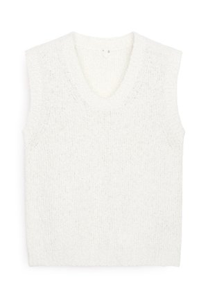 ARKET, ARKET BOUCLÉ VEST - Pullover - white