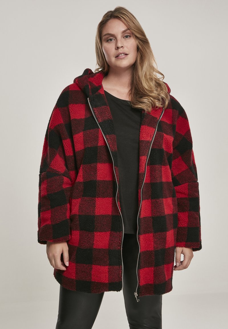 Urban Classics - Cappotto corto - red/black, Ingrandire