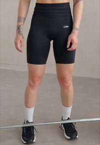 ICANIWILL SOFT SEAMLESS BIKER SHORTS - Leggingek - black
