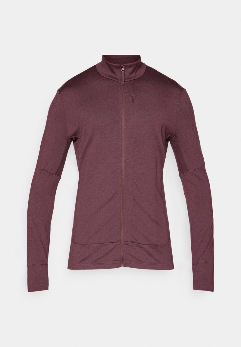 Icebreaker Sweater met rits (rood)paars