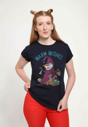 DISNEY FROZEN OLAF WISHES - Camiseta estampada - Black