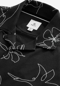 Next TEXTURED SHORT SLEEVE - Majica - metallic black