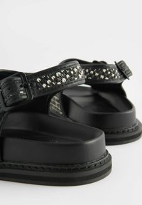 Next FOREVER COMFORT RAFFIA - REGULAR FIT - Sandalai - black white