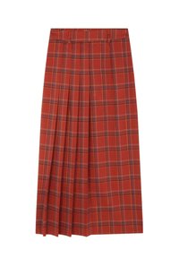 CHECK  - A-snit nederdel - terracotta