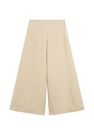 Massimo Dutti, WIDE-LEG VOLUMINOUS TROUSERS - Bukser - beige