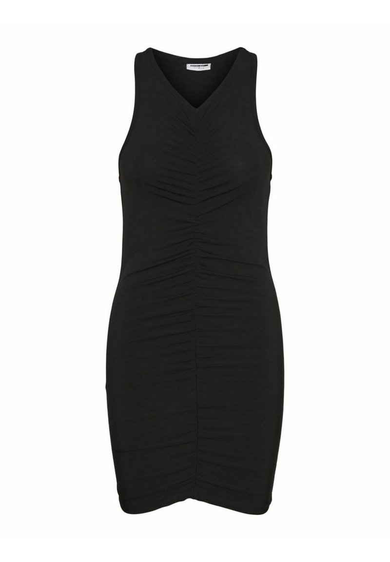 Damen Freizeitkleider | Noisy May KURZES GERAFFTES Etuikleid black/schwarz - LI65499 Damen Freizeitkleider | Noisy May KURZES GERAFFTES Etuikleid black/schwarz - LI65499