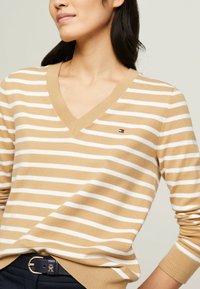 Tommy Hilfiger Trui - classic khaki  ecru stp