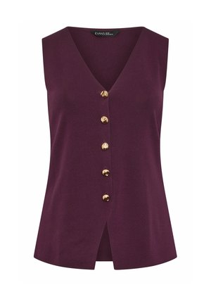 Evans, PLUS SIZE VESTS & CAMIS - Weste - plum