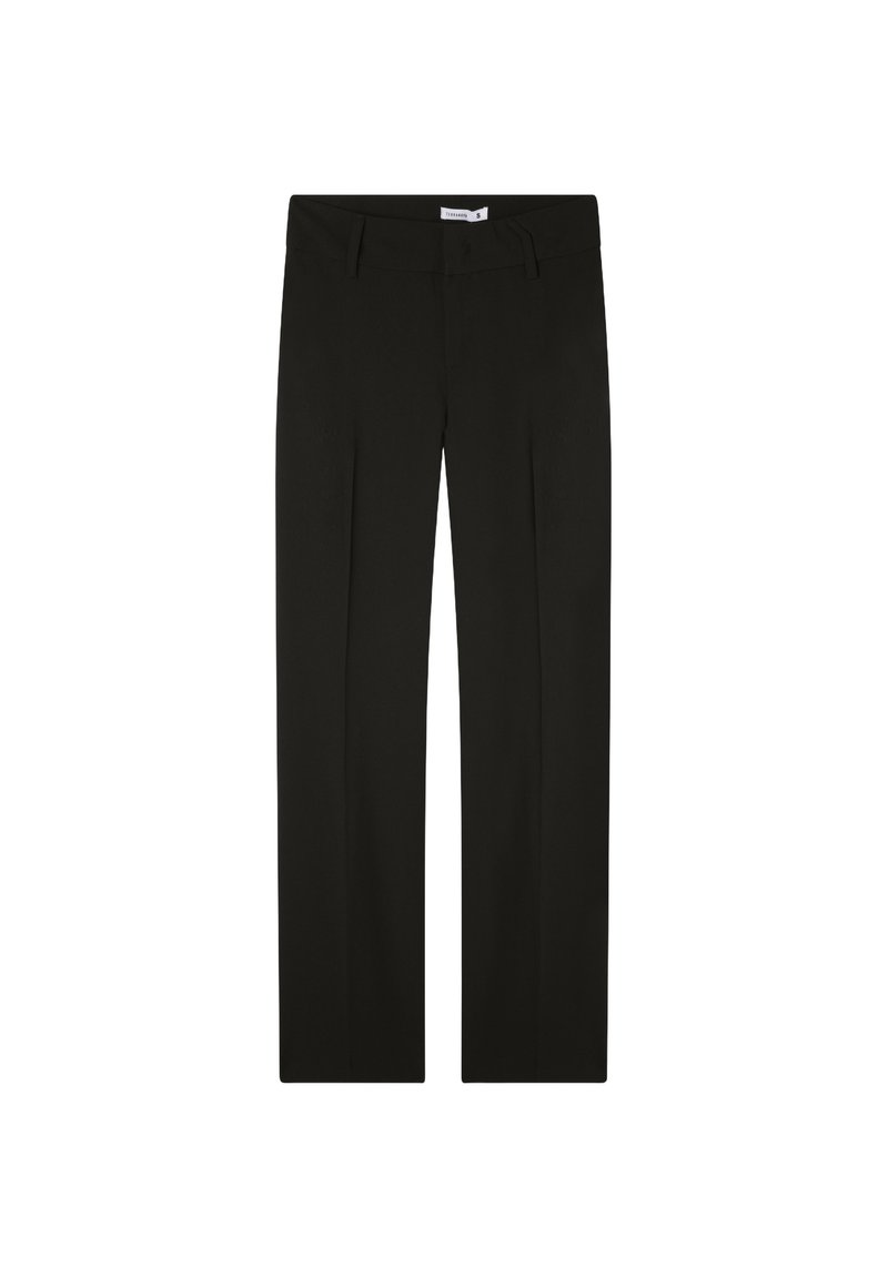 Pantaloni A Zampa Tinta Unita Nero - Terranova: Vestiti Alla