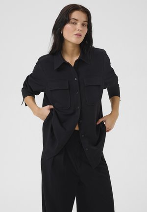 SILLE HACE - Button-down blouse - black