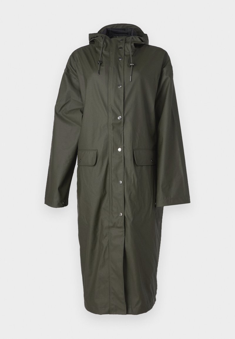 Samsøe Samsøe Regenjas donkergroen