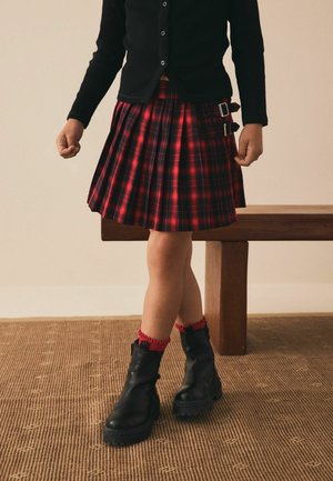 Next, REGULAR FIT - CHECK - Minijupe - red