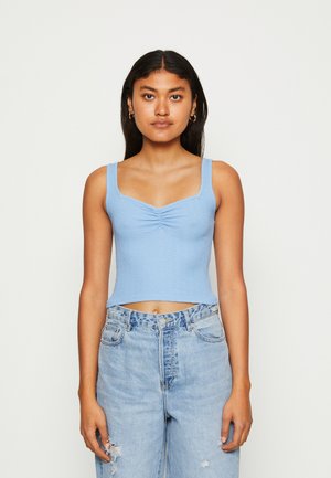 American Eagle CINCH FRONT TANK - Topper - blue