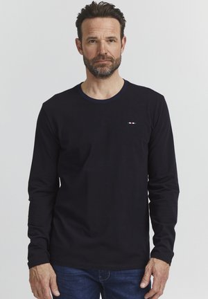 Langærmet T-shirt - black beauty