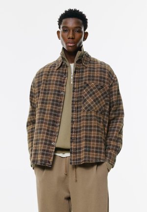 CHECK - Hemd - brown